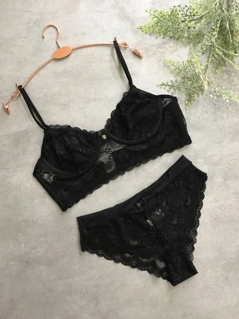 Unpadded Lace Lingerie Set · view 6