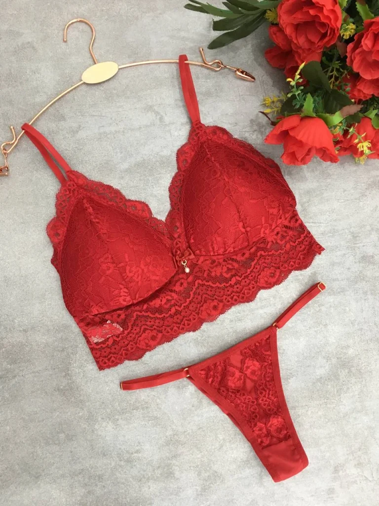 Removable-pad Lace Lingerie Set · view 7