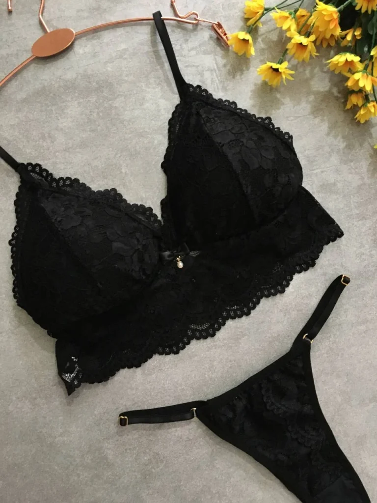 Removable-pad Lace Lingerie Set · view 13