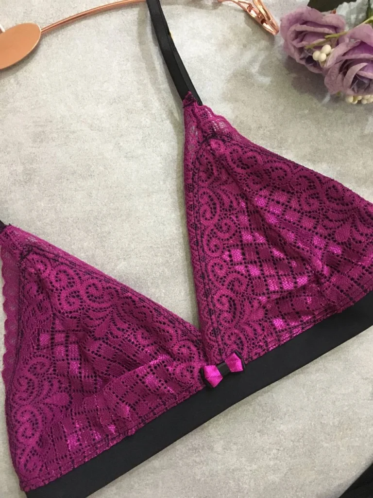 Unpadded Microfibre and Lace Set · view 4