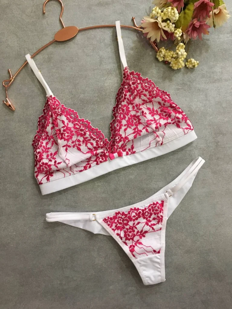Unpadded Microfibre and Lace Set · view 6