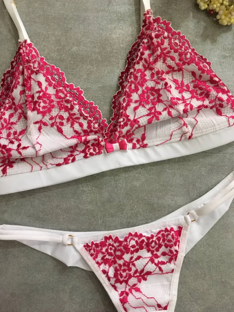 Unpadded Microfibre and Lace Set · view 7