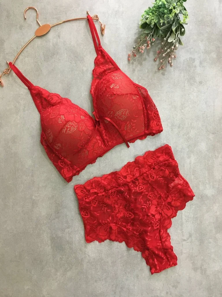 Plunge Lace Lingerie Set - view 1