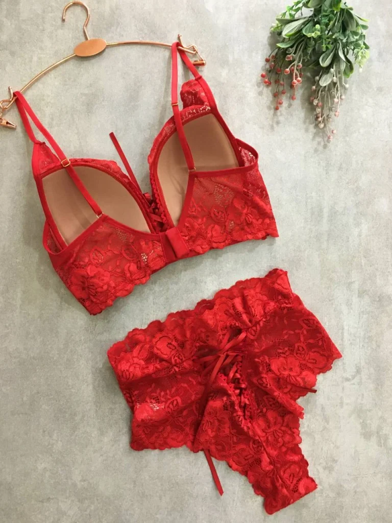 Plunge Lace Lingerie Set · view 3