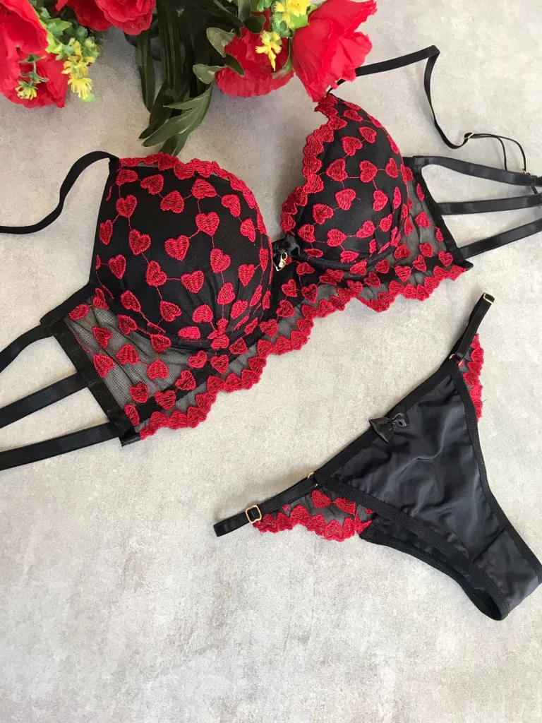 Embroidered Tulle Lingerie Set · view 9