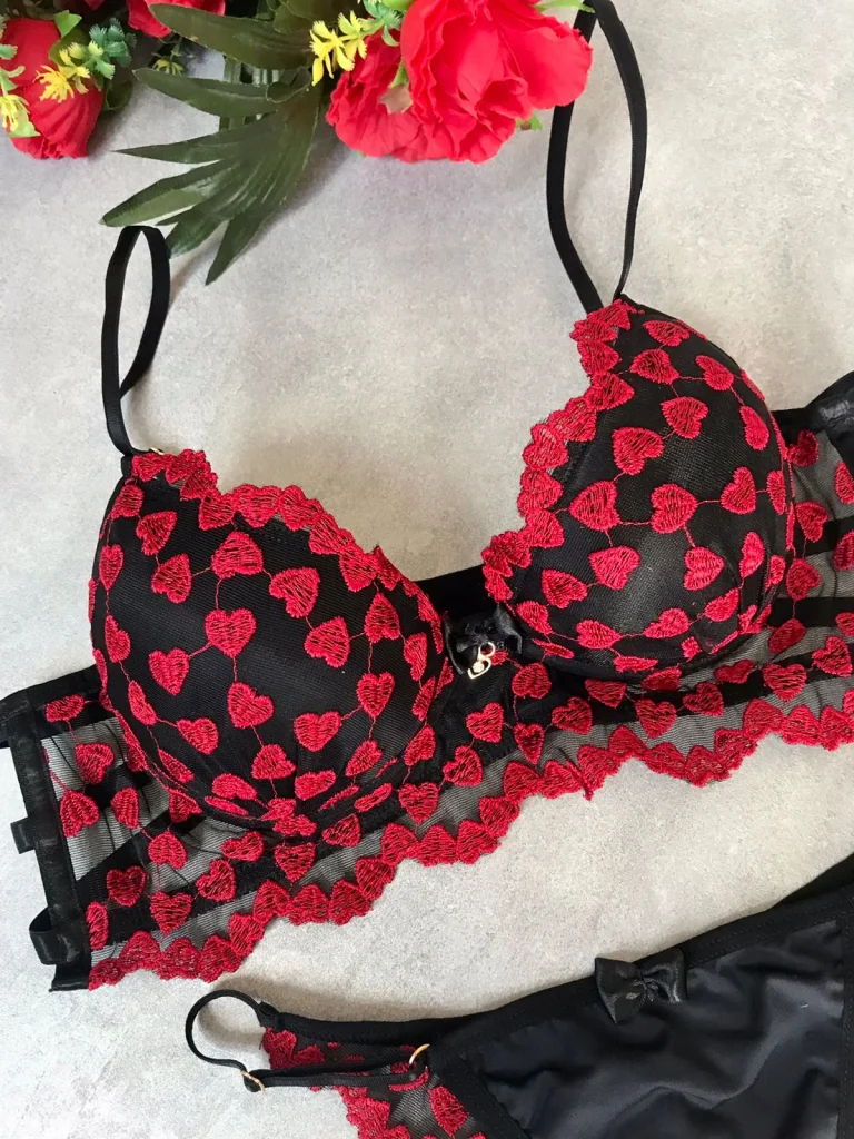Embroidered Tulle Lingerie Set · view 10