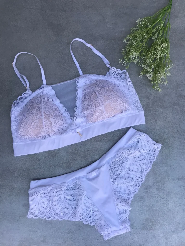 Removable-pad Microfibre and Lace Set · view 8