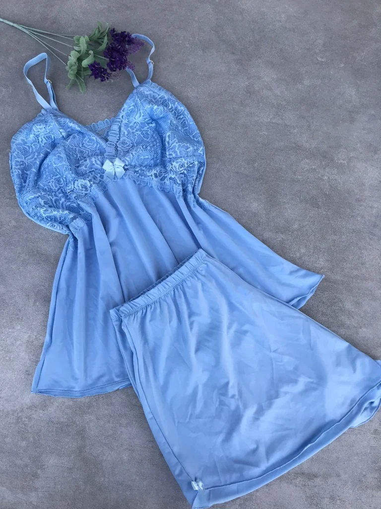 Lace-trim Liganete Sleep Set · view 3