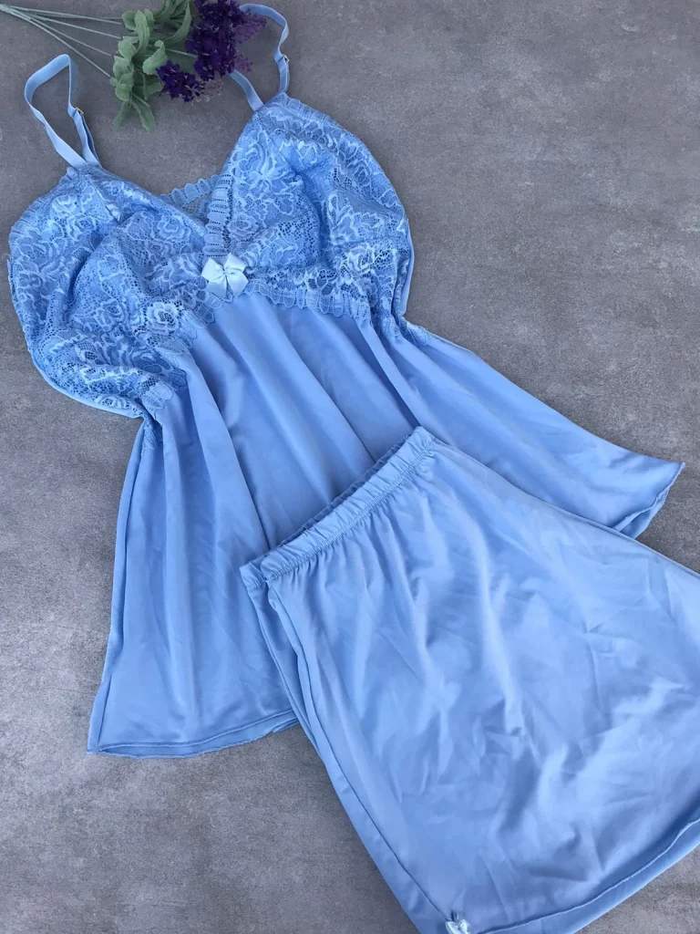 Lace-trim Liganete Sleep Set · view 4