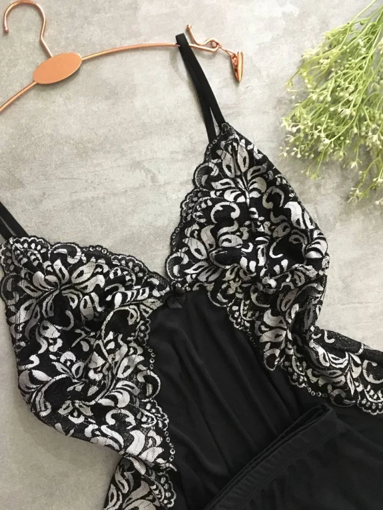 Two-tone Lace Sleep Set · view 5