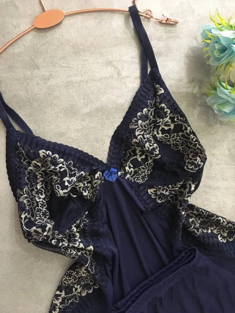 Two-tone Lace Sleep Set · view 7