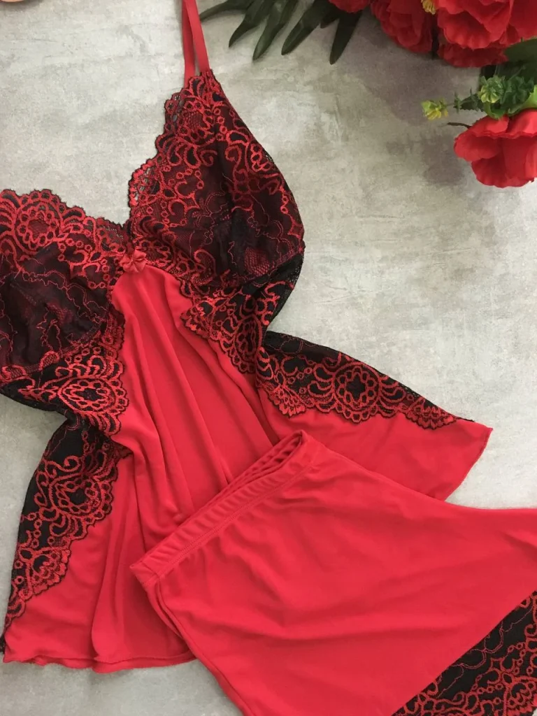 Two-tone Lace Sleep Set · view 12