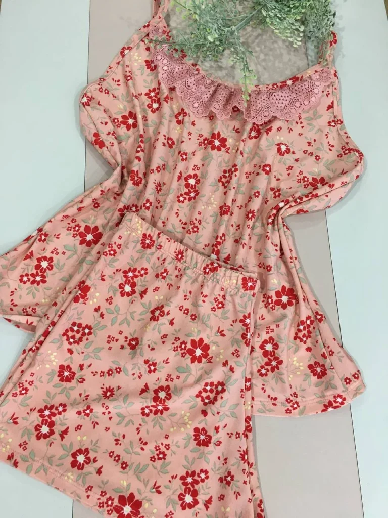 Lace-trim Liganete Sleep Set · view 6