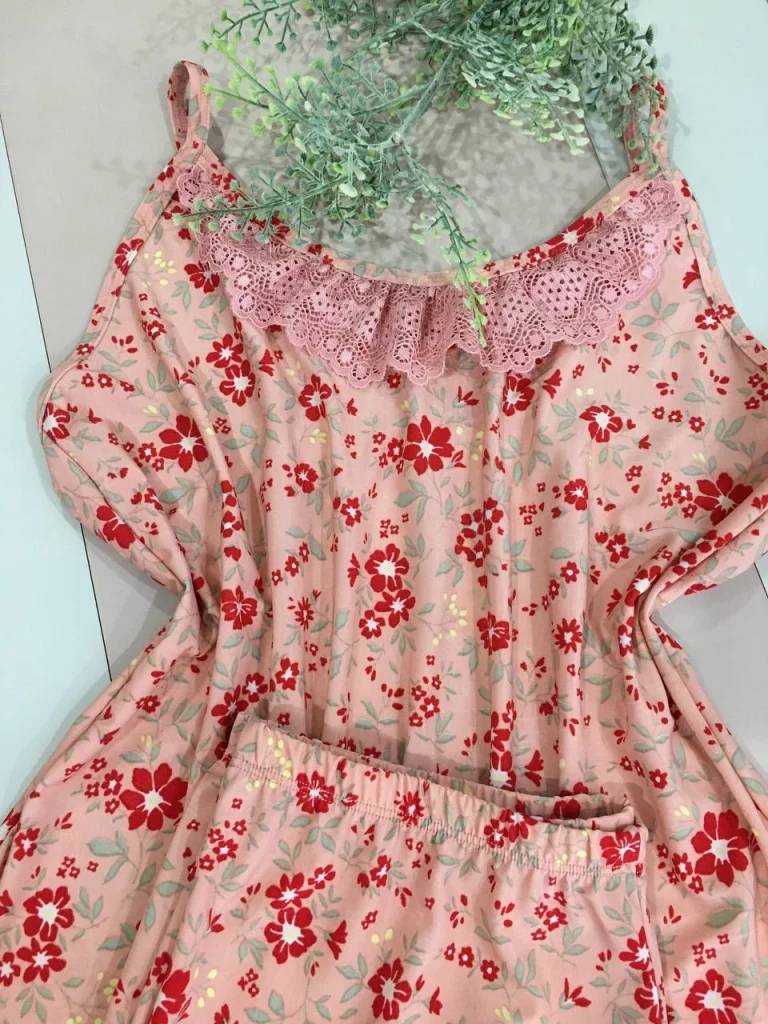 Lace-trim Liganete Sleep Set · view 7