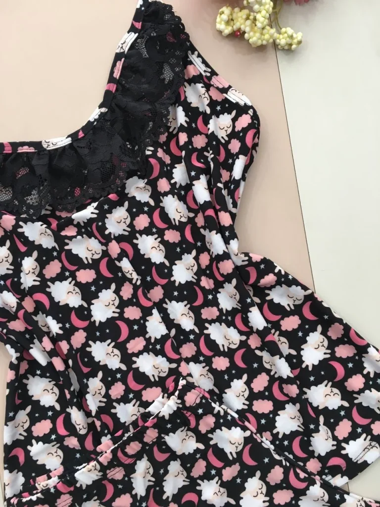 Lace-trim Liganete Sleep Set · view 11