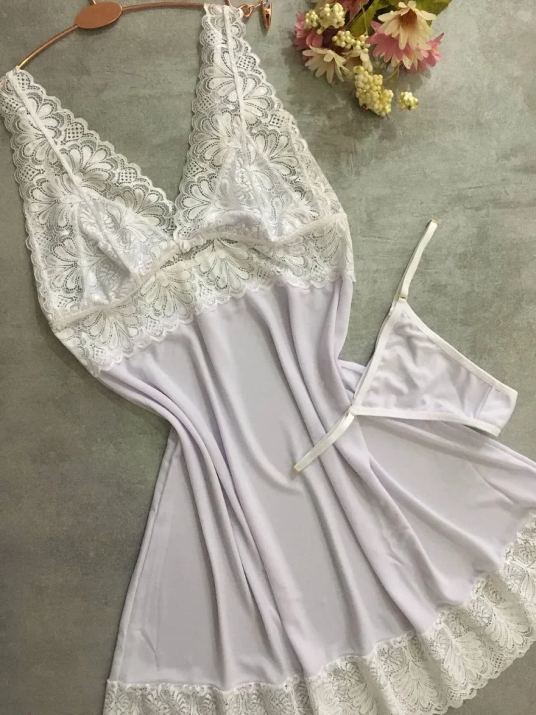 Lace-trim Liganete Chemise Set · view 6
