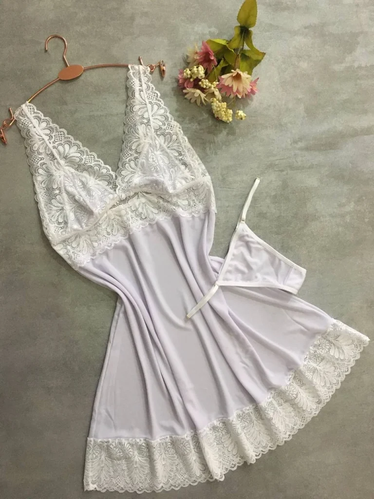 Lace-trim Liganete Chemise Set · view 7