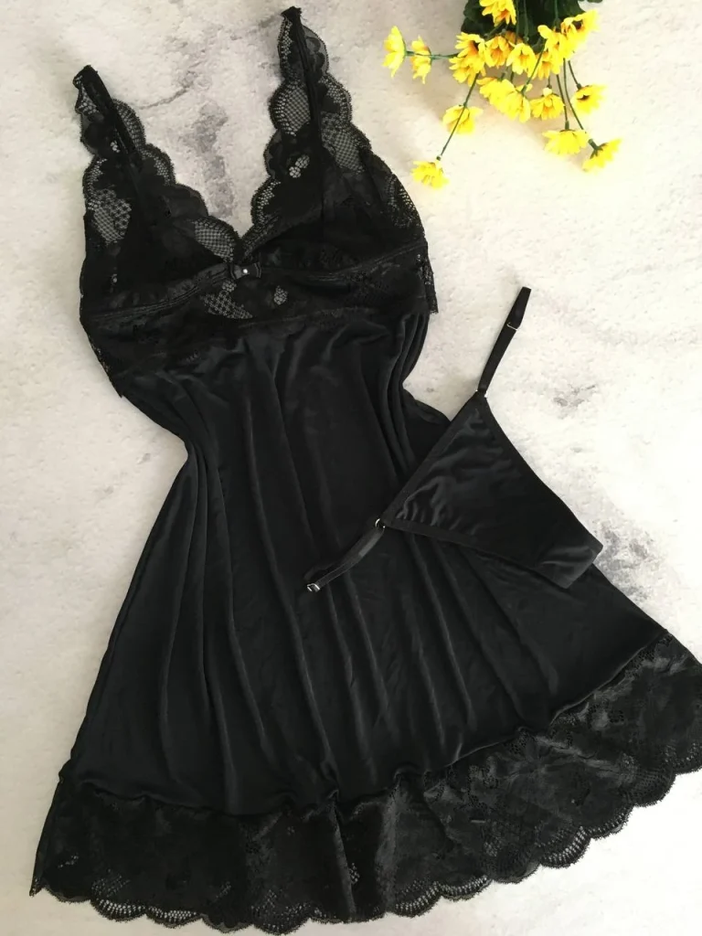 Lace-trim Liganete Chemise Set · view 8