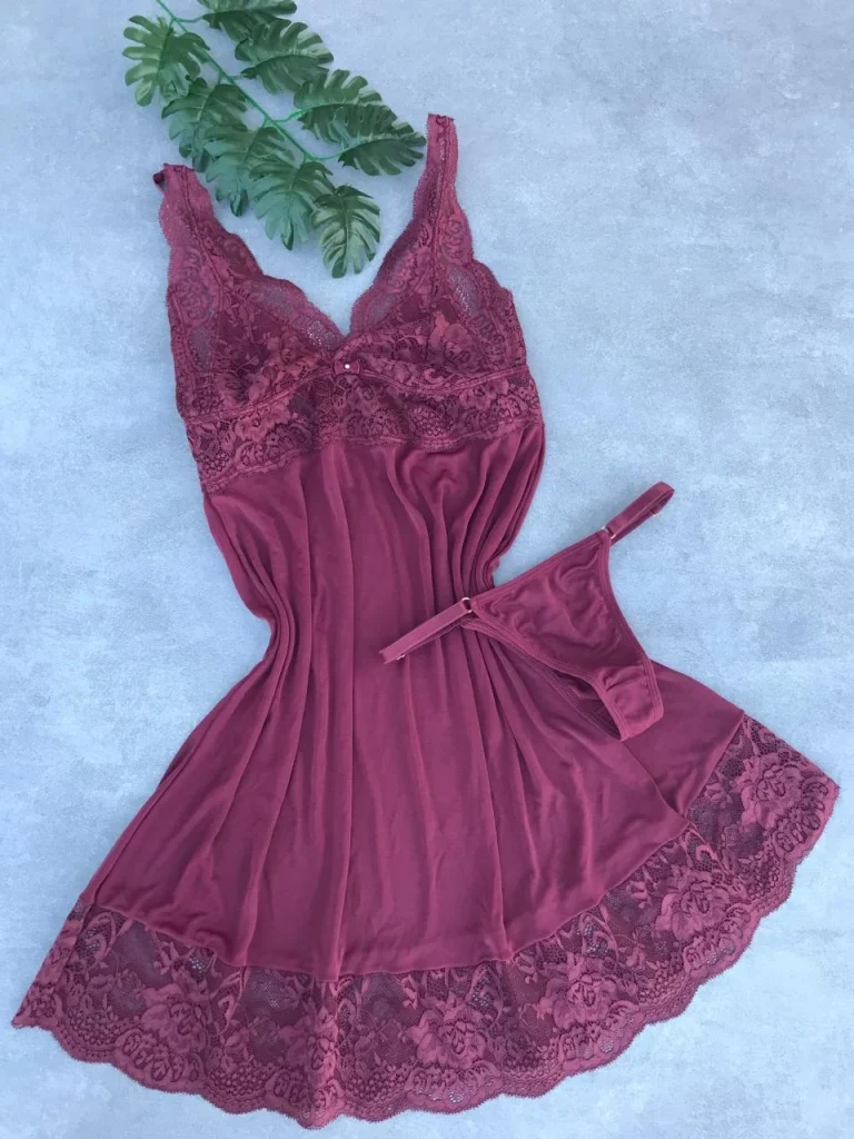 Lace-trim Liganete Chemise Set · view 10