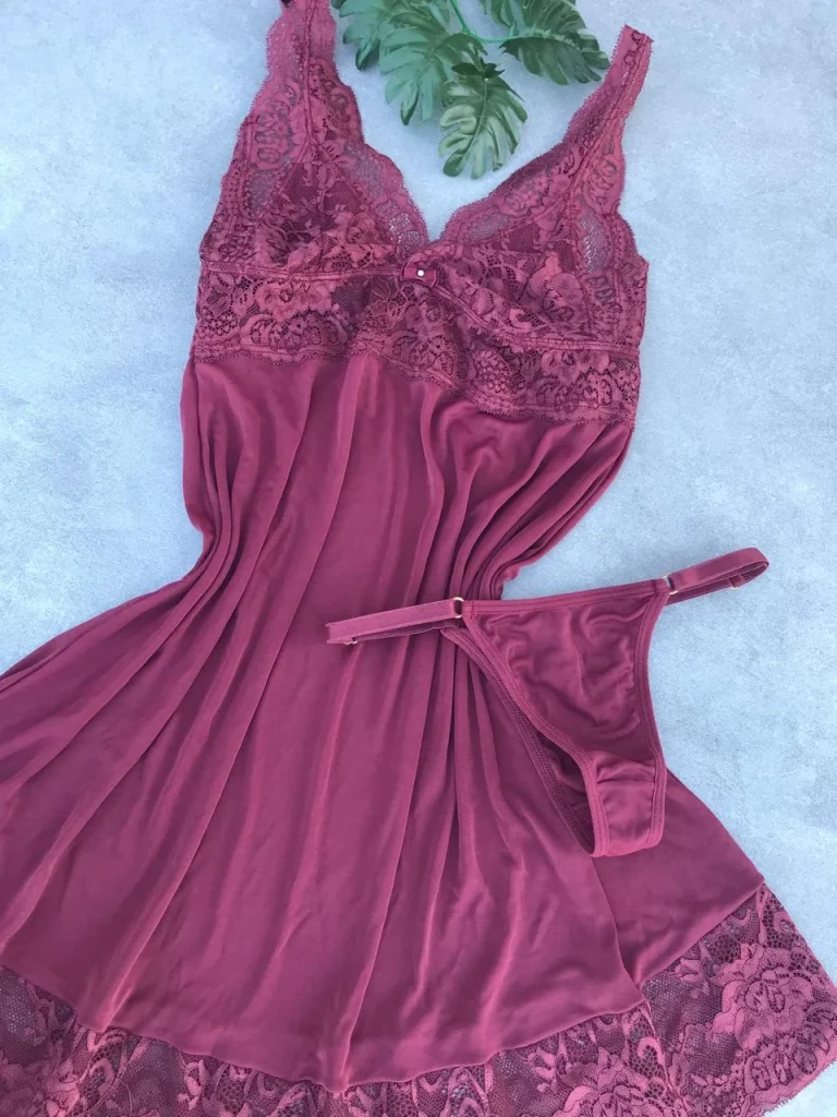 Lace-trim Liganete Chemise Set · view 11