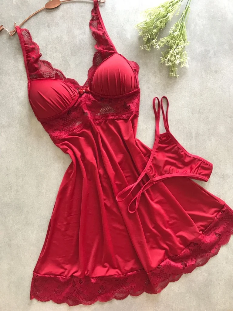 Wire-free Padded Chemise Set · view 4