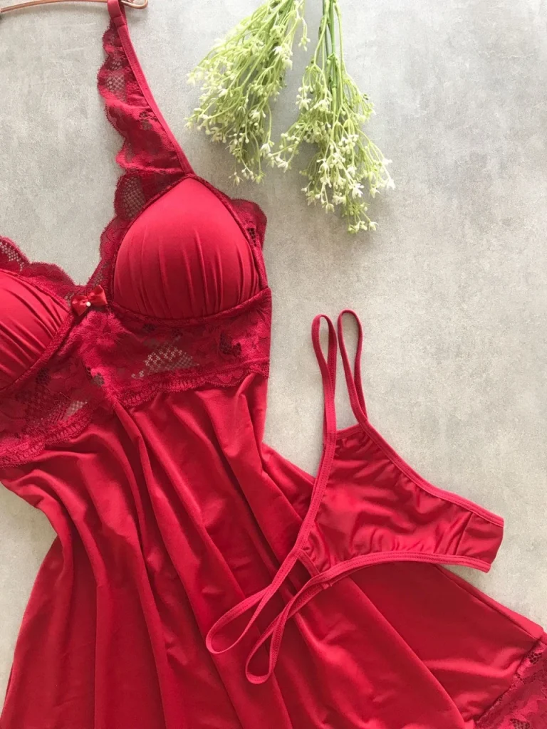 Wire-free Padded Chemise Set · view 5