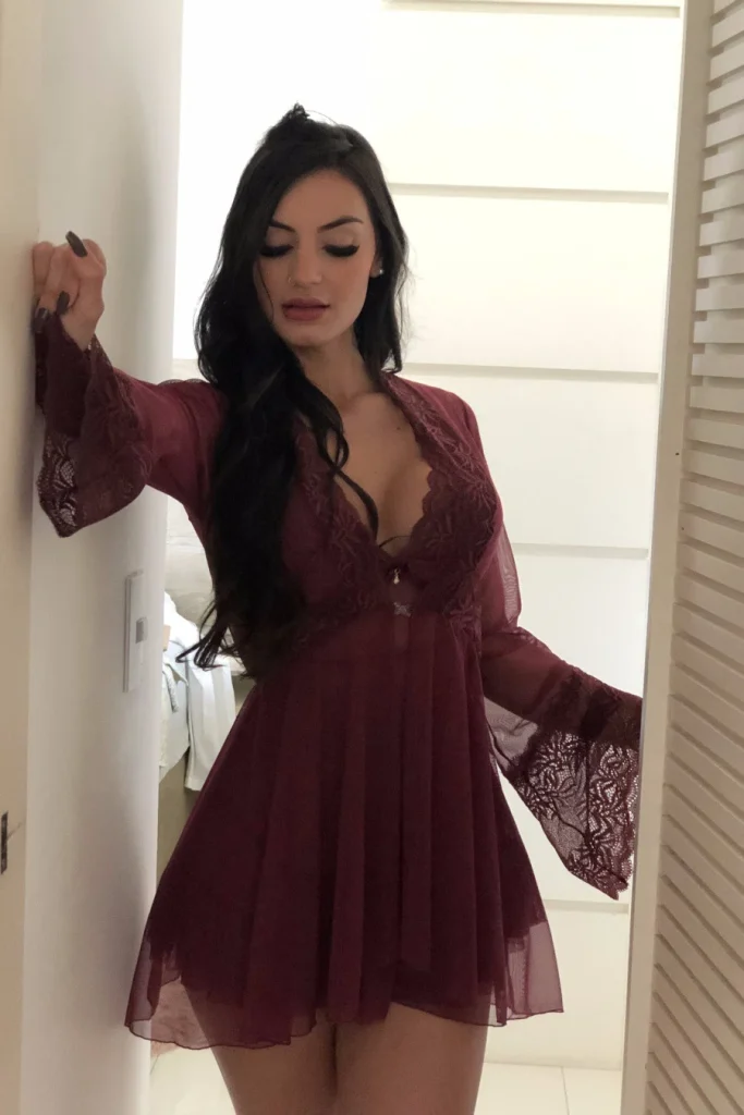 Tulle and Lace Robe with Clasp · view 3