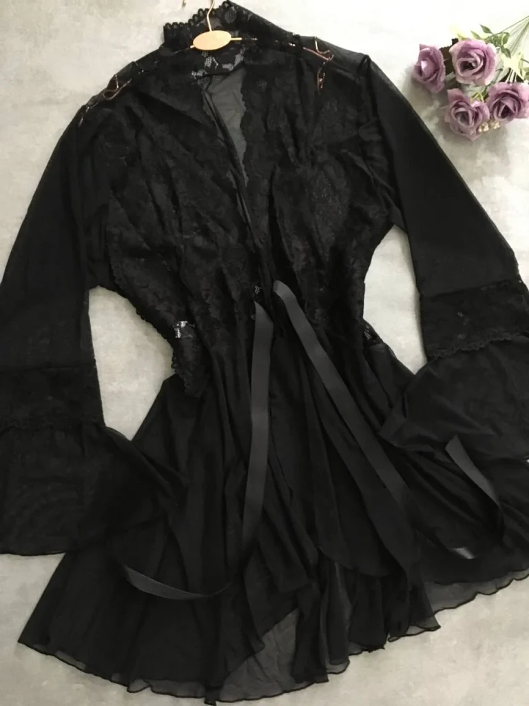 Tulle and Lace Tie Robe · view 3