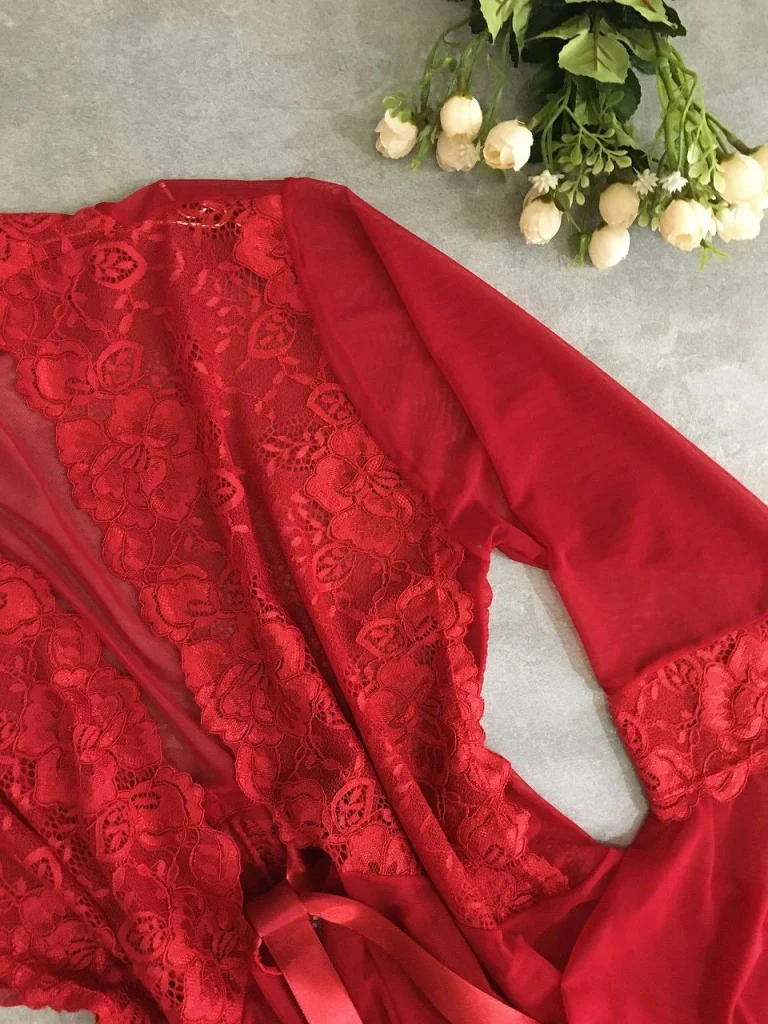 Tulle and Lace Tie Robe · view 9